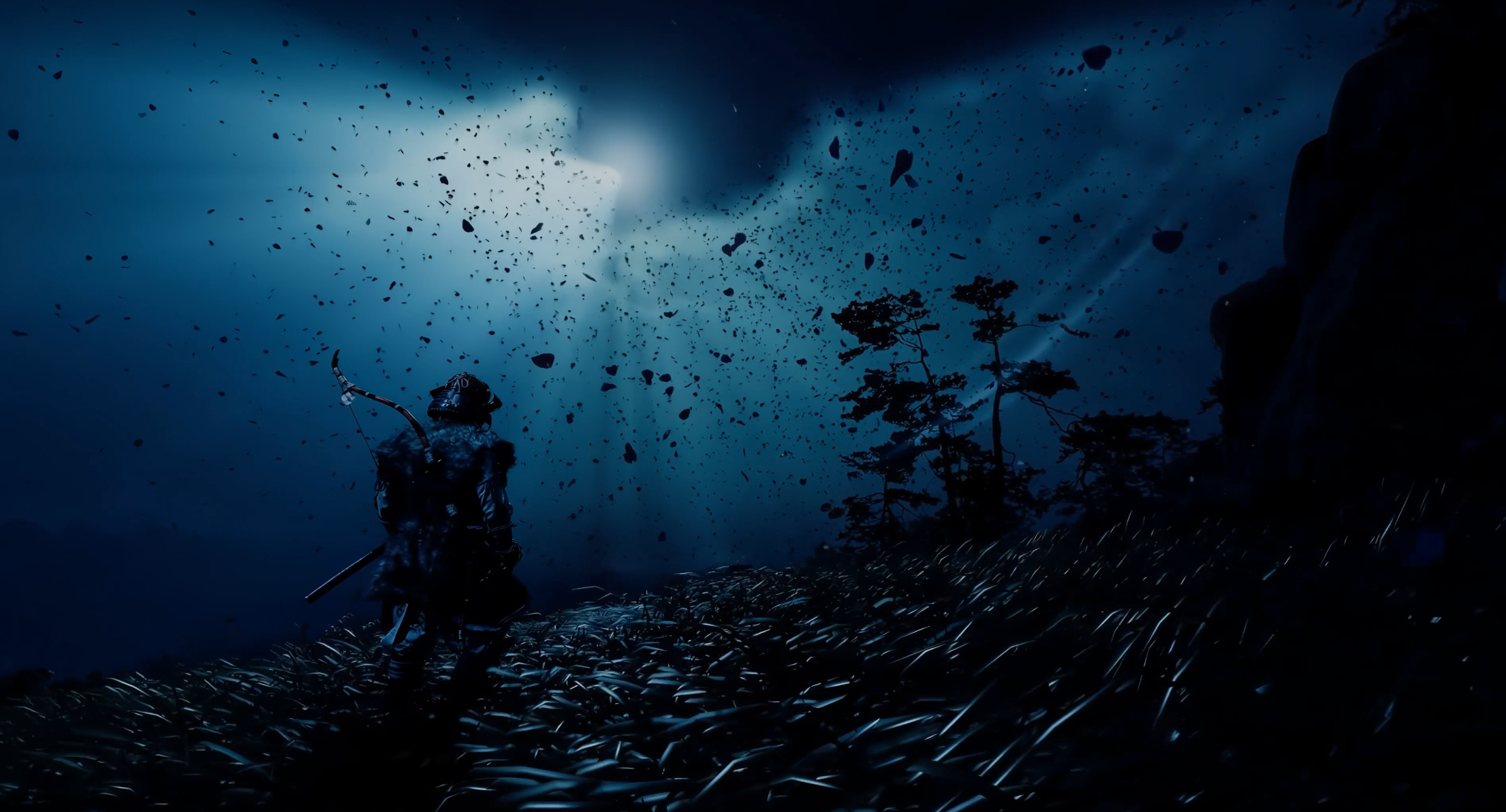 Nightfall in Ghost of Tsushima 4K Live Wallpaper