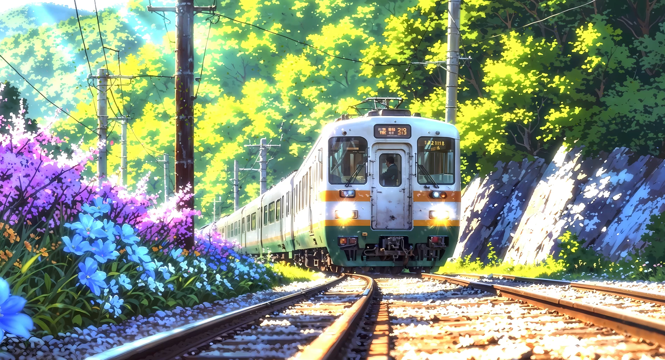 Sunset Express 4K Live Wallpaper
