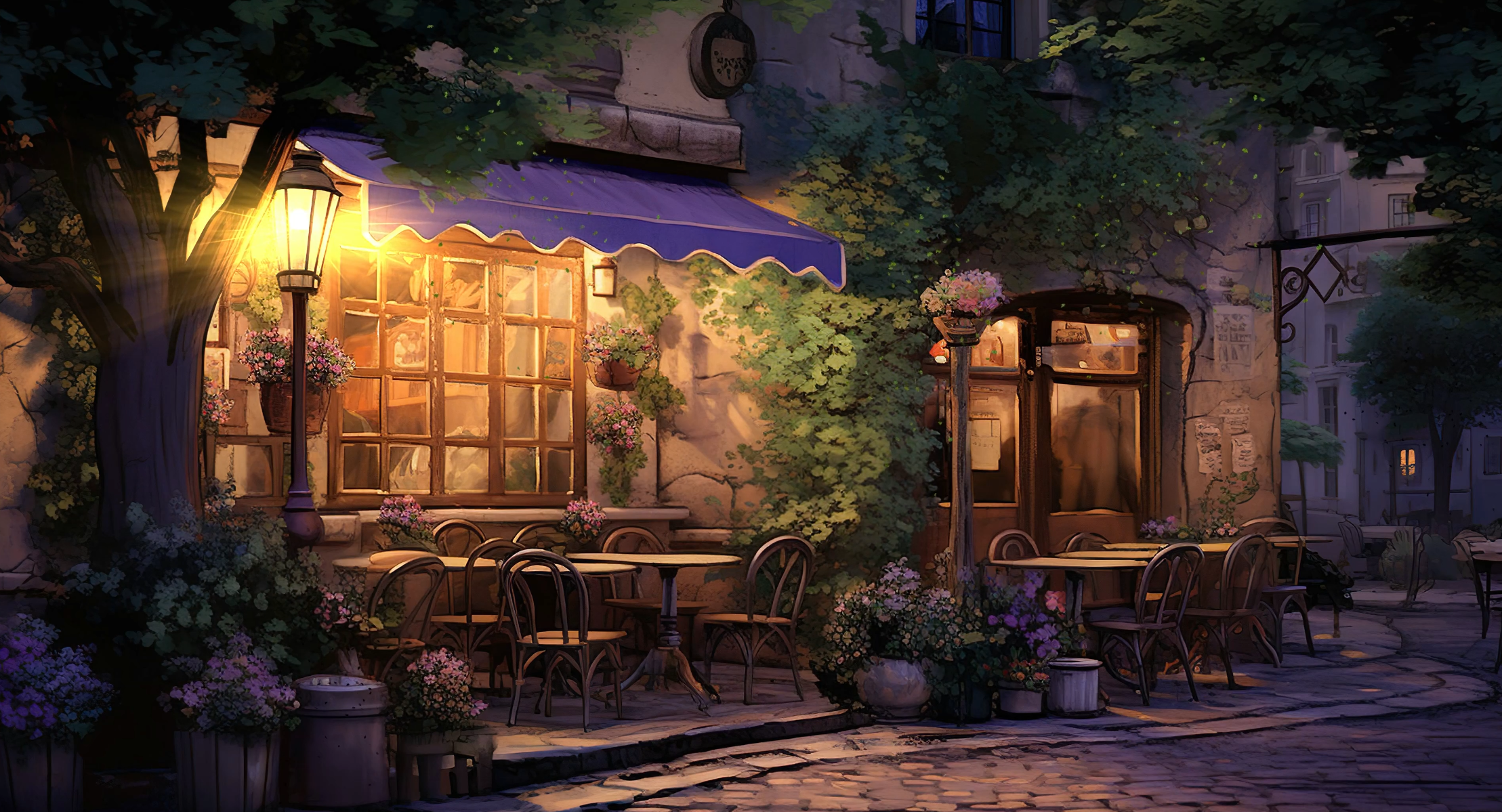 Luna Cafe 4K Live Wallpaper