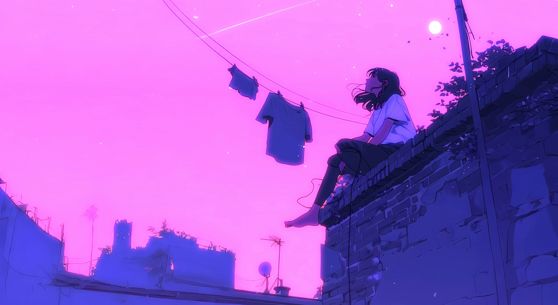 Lo-Fi Sunset Glow 4K Live Wallpaper