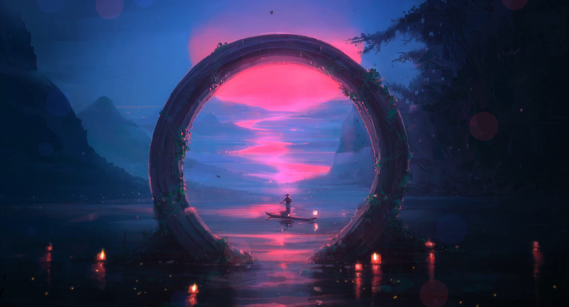 Sunset Sail 4K Live Wallpaper