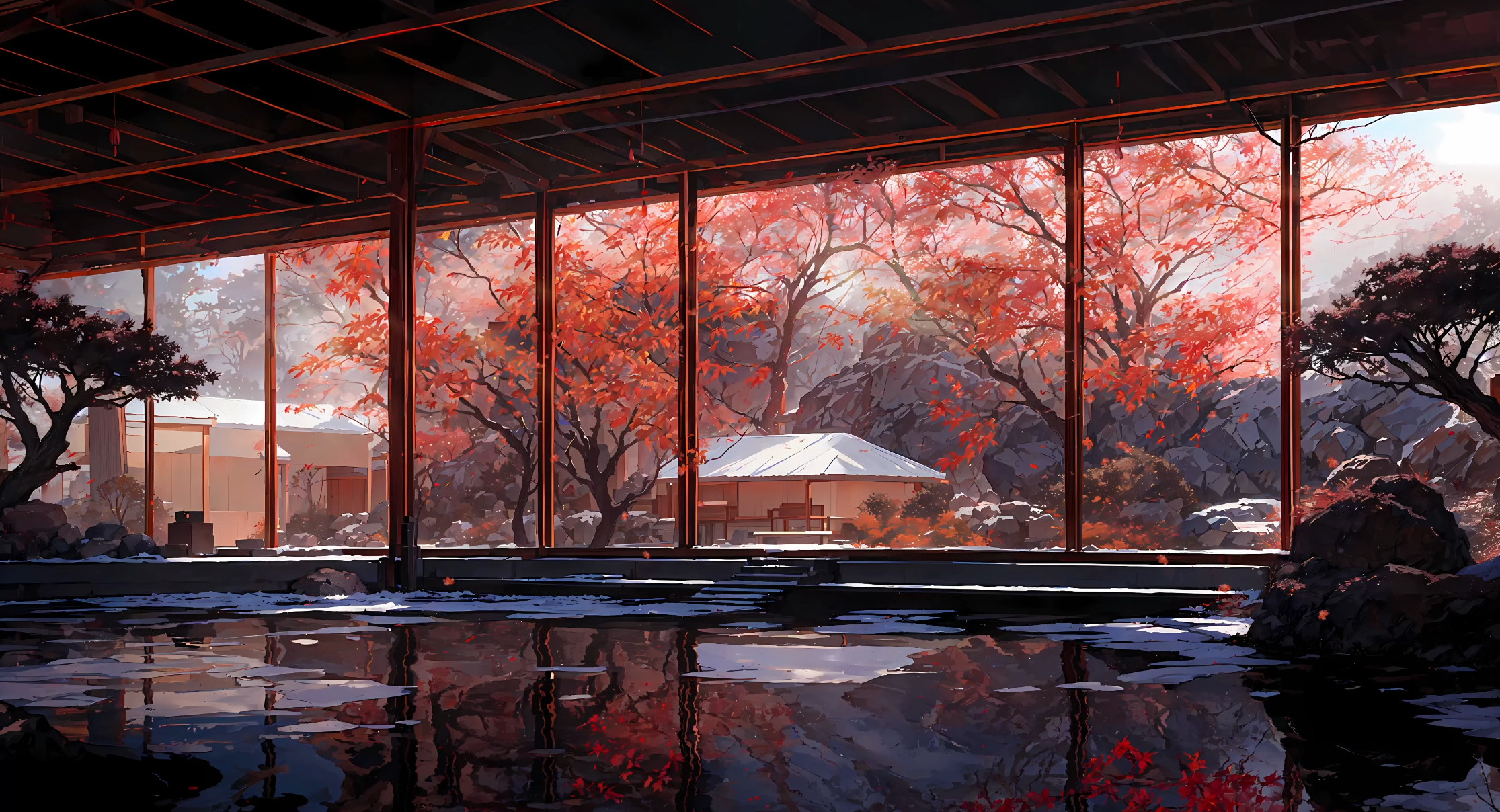 Dancing Autumn 4K Live Wallpaper