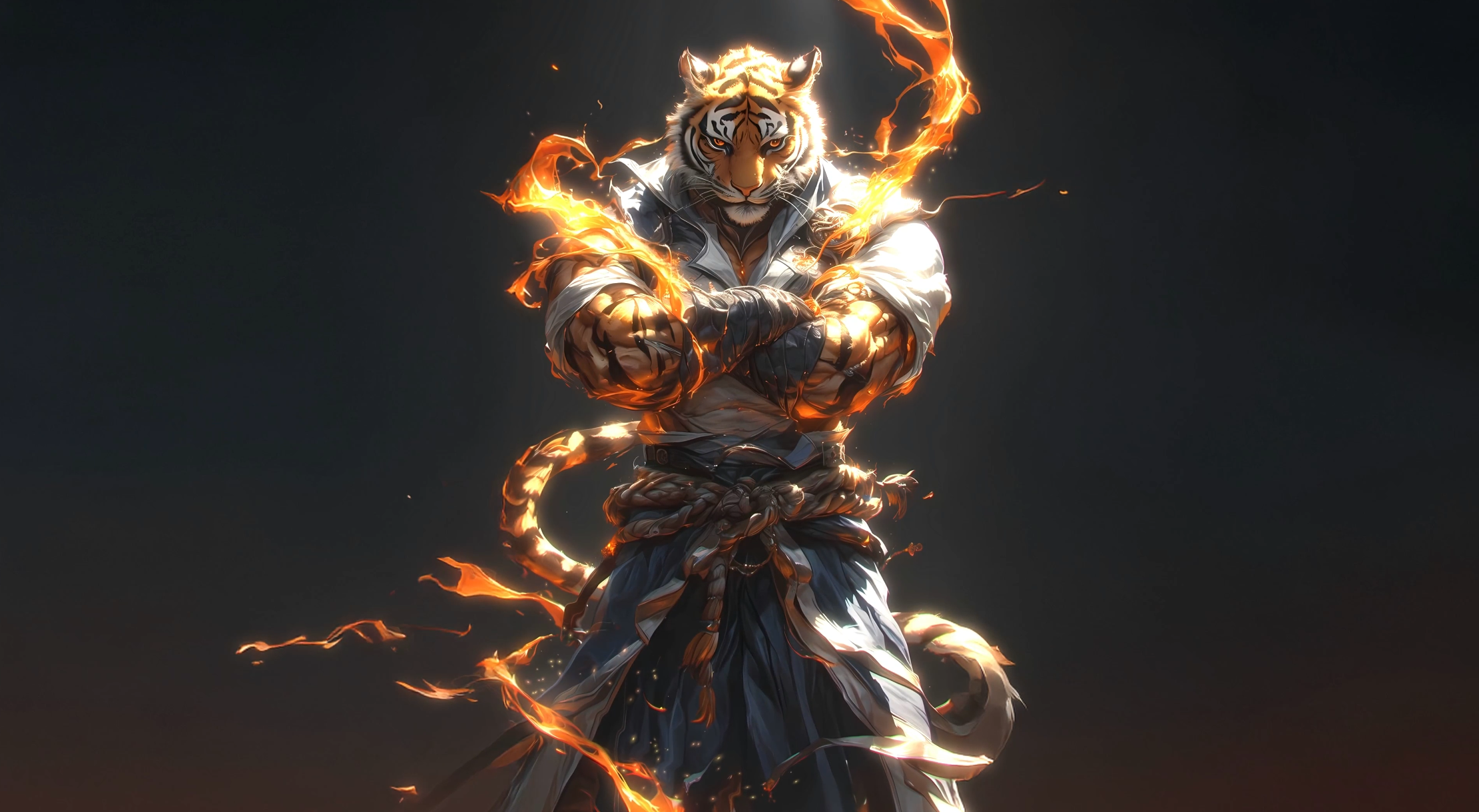 Warrior Tiger Spirit 4K Live Wallpaper