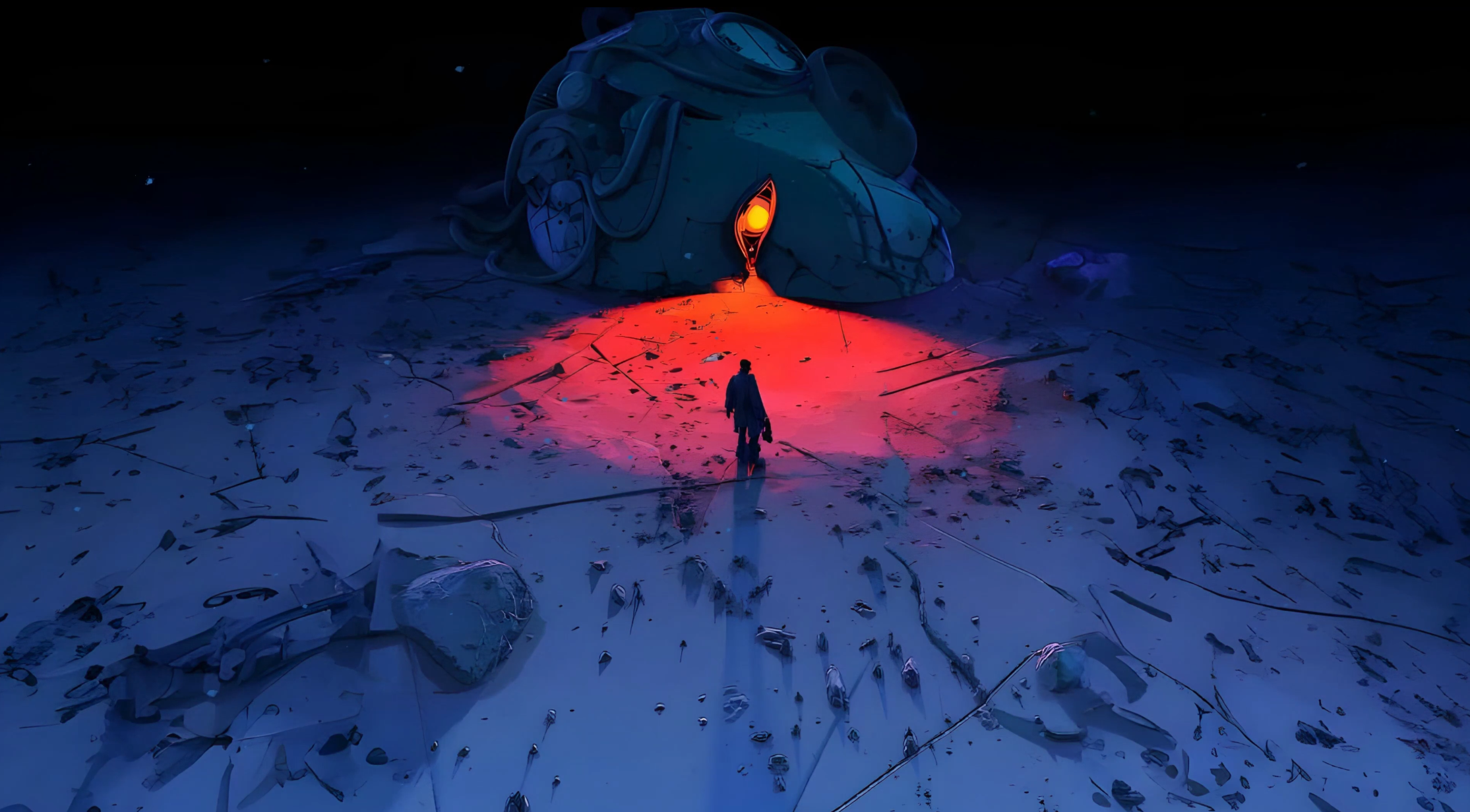 Shattered Statue 4K Live Wallpaper