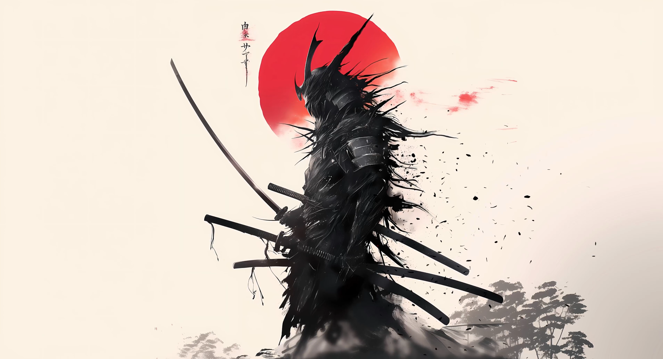 Demonic Shadow Samurai 4K Live Wallpaper
