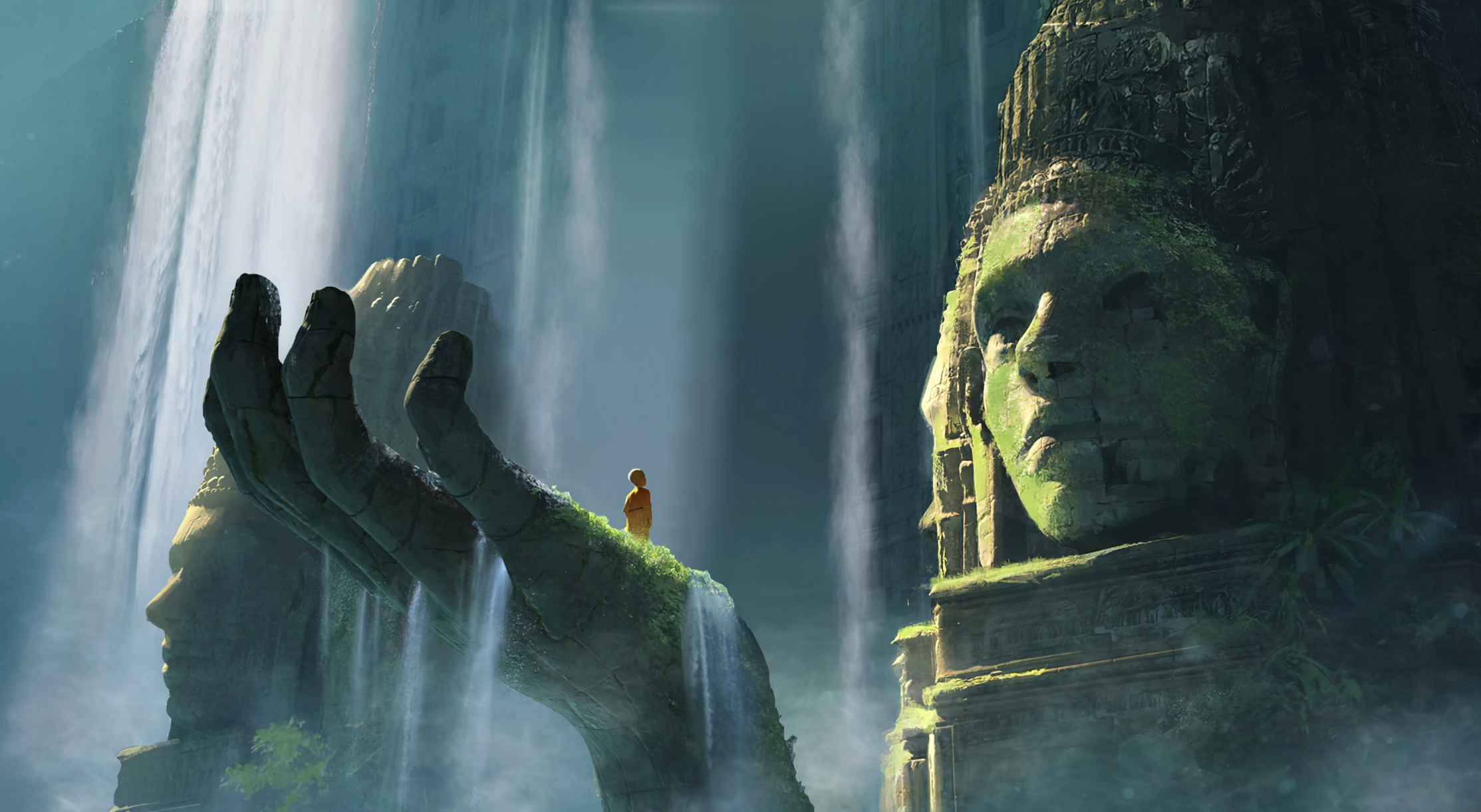 Echoes of the Ancient Falls 4K Live Wallpaper