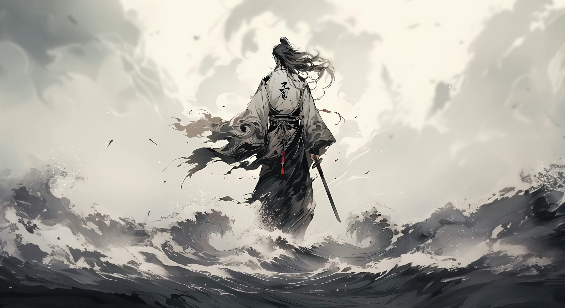 Waves of the Samurai 4K Live Wallpaper
