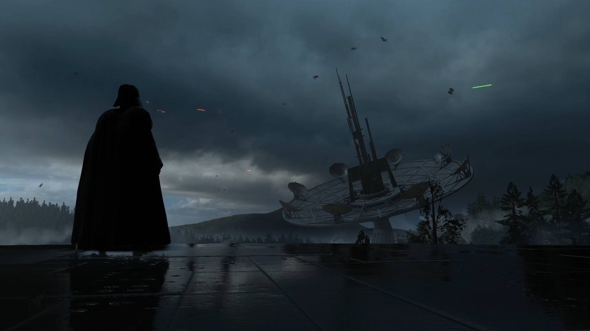 Vader’s watch in the rain 4K live wallpaper