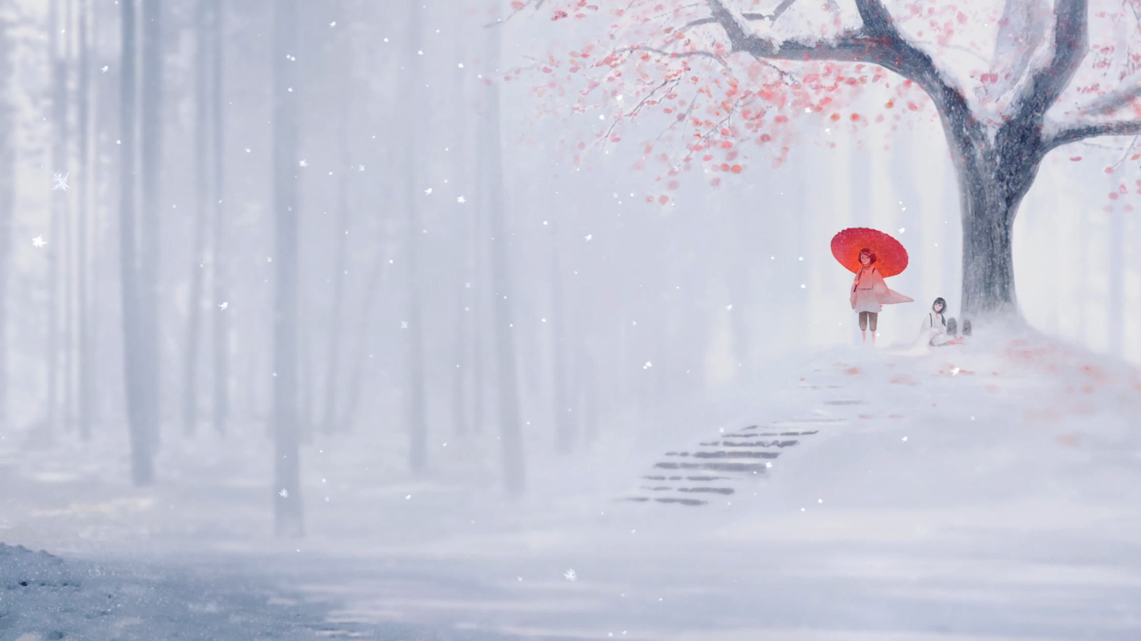 Beautiful Silent Snowfall Live Wallpaper in Ultra HD