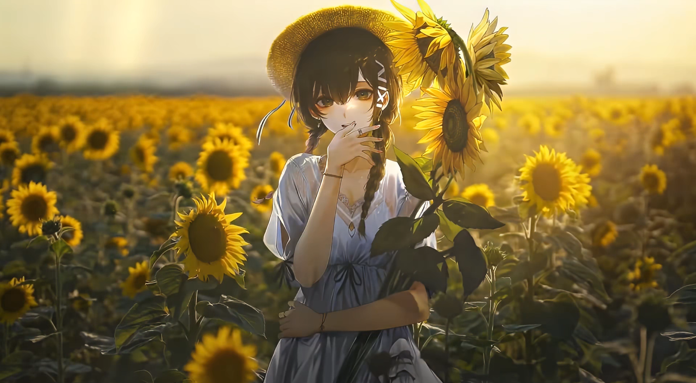 Beautiful Lily Girl 4K Live Wallpaper